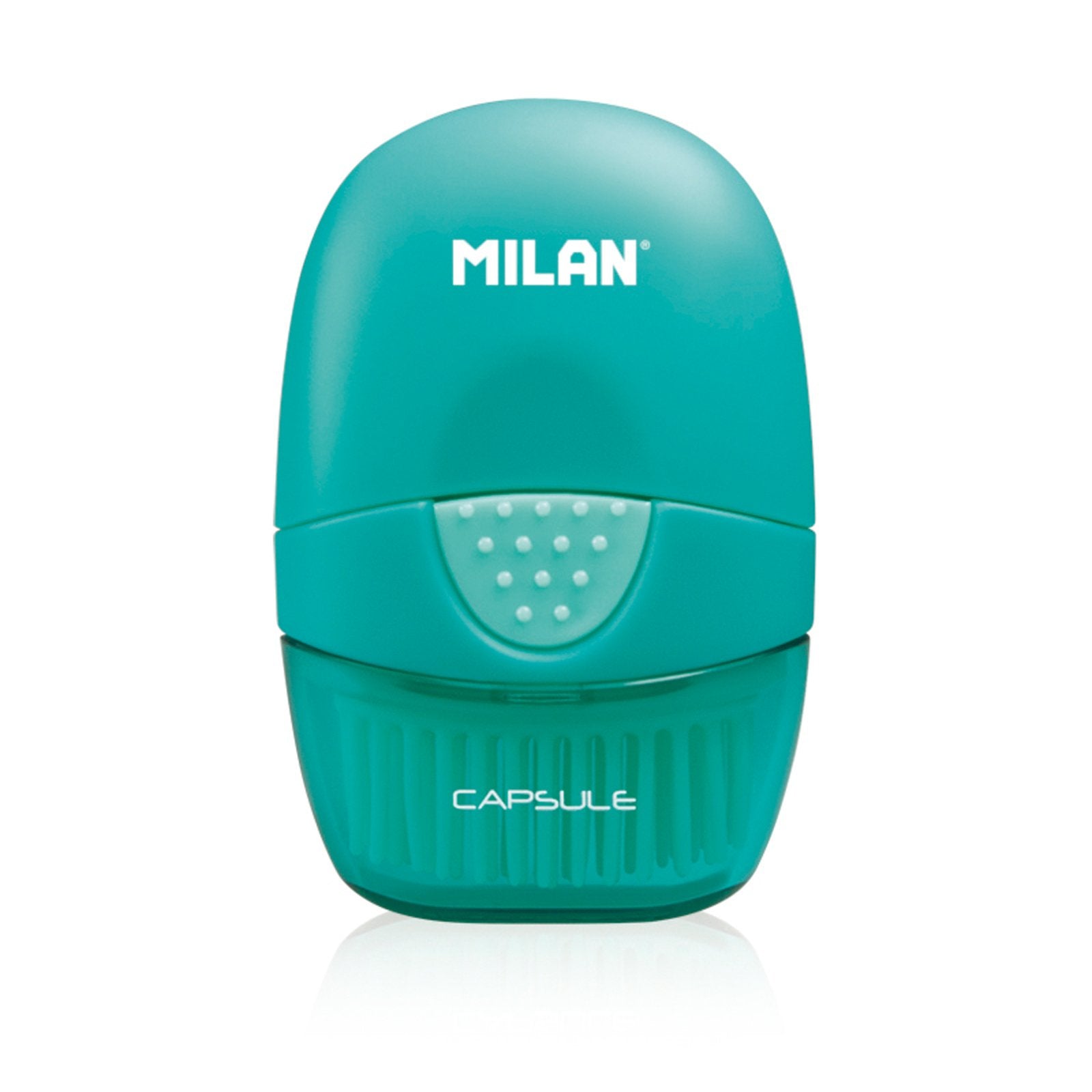 MILAN 4900116 - Eraser & Brush, Combinación de Goma y Cepillo. Diseño CAPSULE