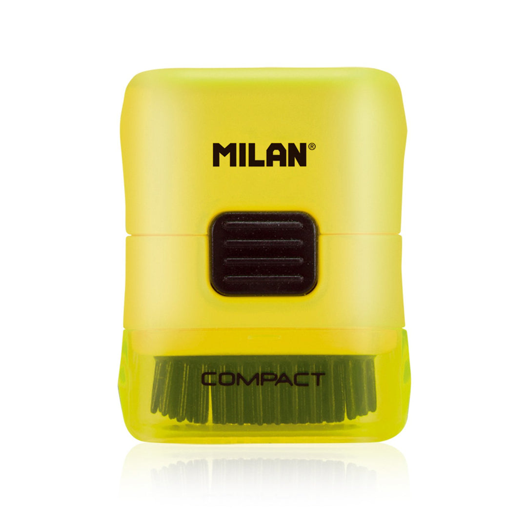 MILAN 4901116 - Eraser & Brush, Combinación de Goma y Cepillo. COMPACT Fluo