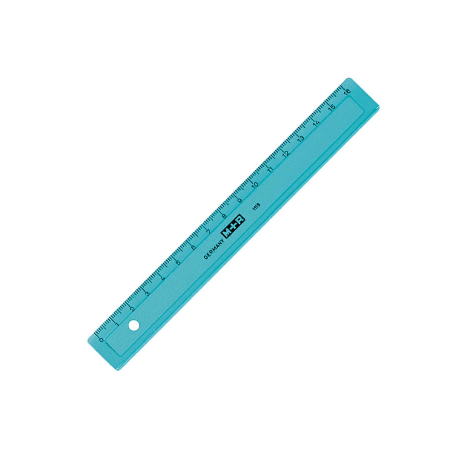 M+R 1116 0150 - Regla de Plástico con Base Biselada, 16 cm