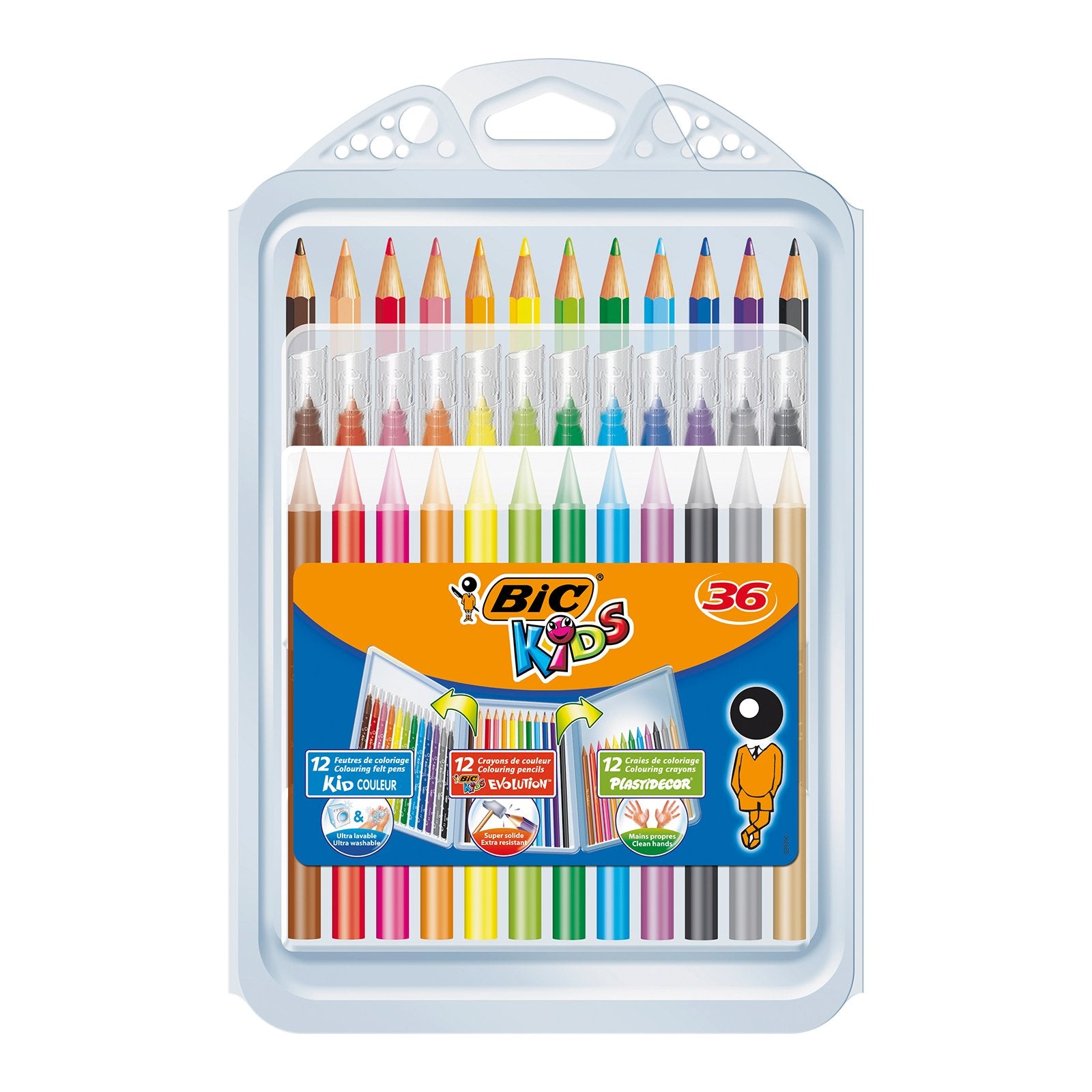 Comprar Pack de 36 rotuladores de colores para colorear, lavables