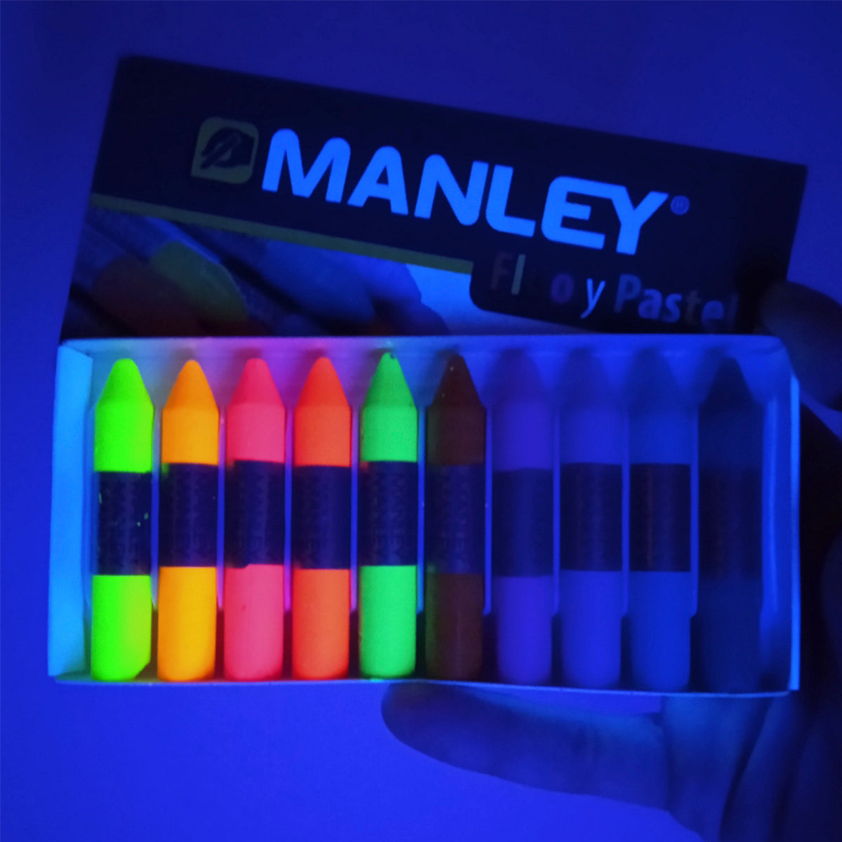 ALPINO Manley - 10 Lápices de Cera, en Colores Pastel y Flúor