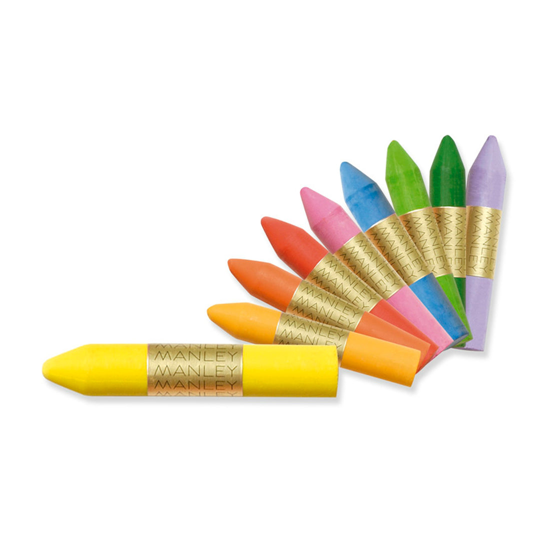ALPINO Manley - 10 Lápices de Cera, en Colores Pastel y Flúor