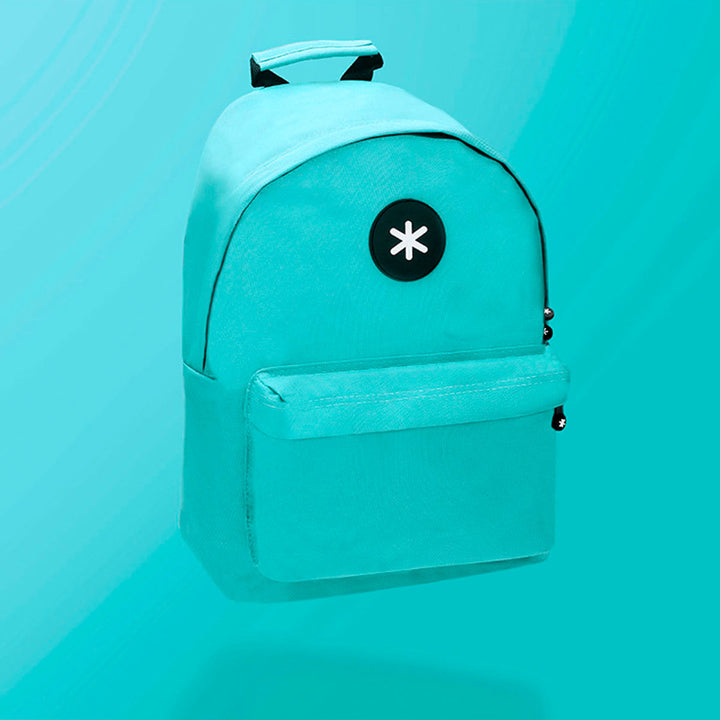 ANTARTIK - Mochila Escolar con Asas Acolchadas y Bolsillo Exterior. Azul Hielo